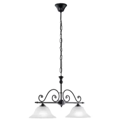 EGLO Murcia - Hanglamp - 2 Lichts - Zwart - Wit