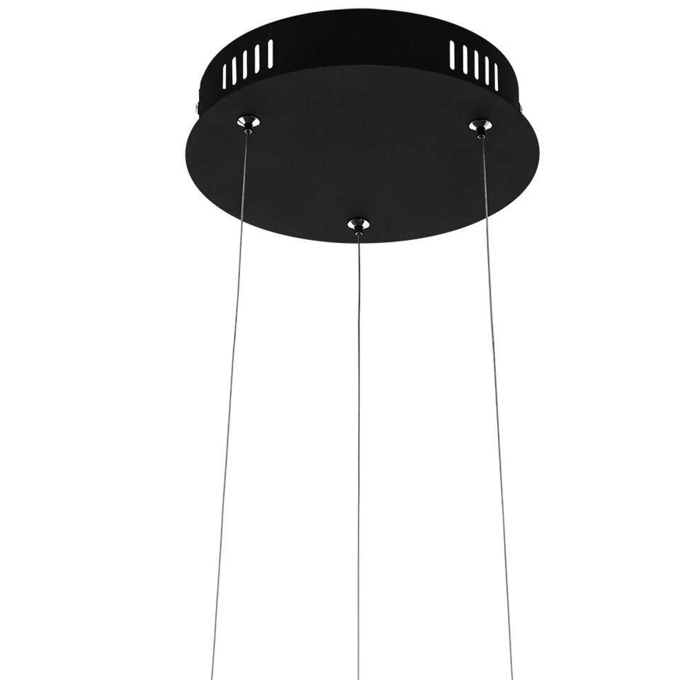 EGLO Corredera Hanglamp - LED - Ø 50 Cm - Zwart/Wit - Afbeelding 2