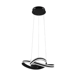 EGLO Corredera Hanglamp - LED - Ø 50 Cm - Zwart/Wit