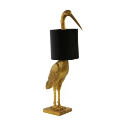 Tafellamp Crane - Goud - 33x30x76,5 Cm