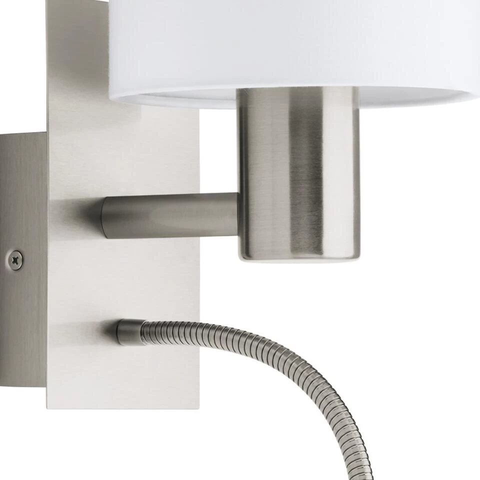 EGLO Pasteri Wandlamp - E27;LED - 38 Cm - Grijs/Wit - Afbeelding 3