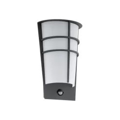 EGLO Breganzo 1 - Buitenverlichting -IP44- Wandlamp - Antraciet - Wit