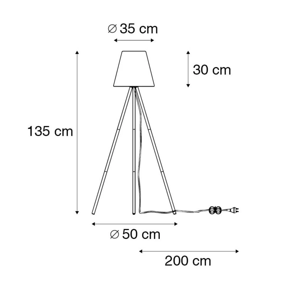 QAZQA Moderne Buitenlamp Zwart Met Witte Kap IP65 - Virginia - Afbeelding 3