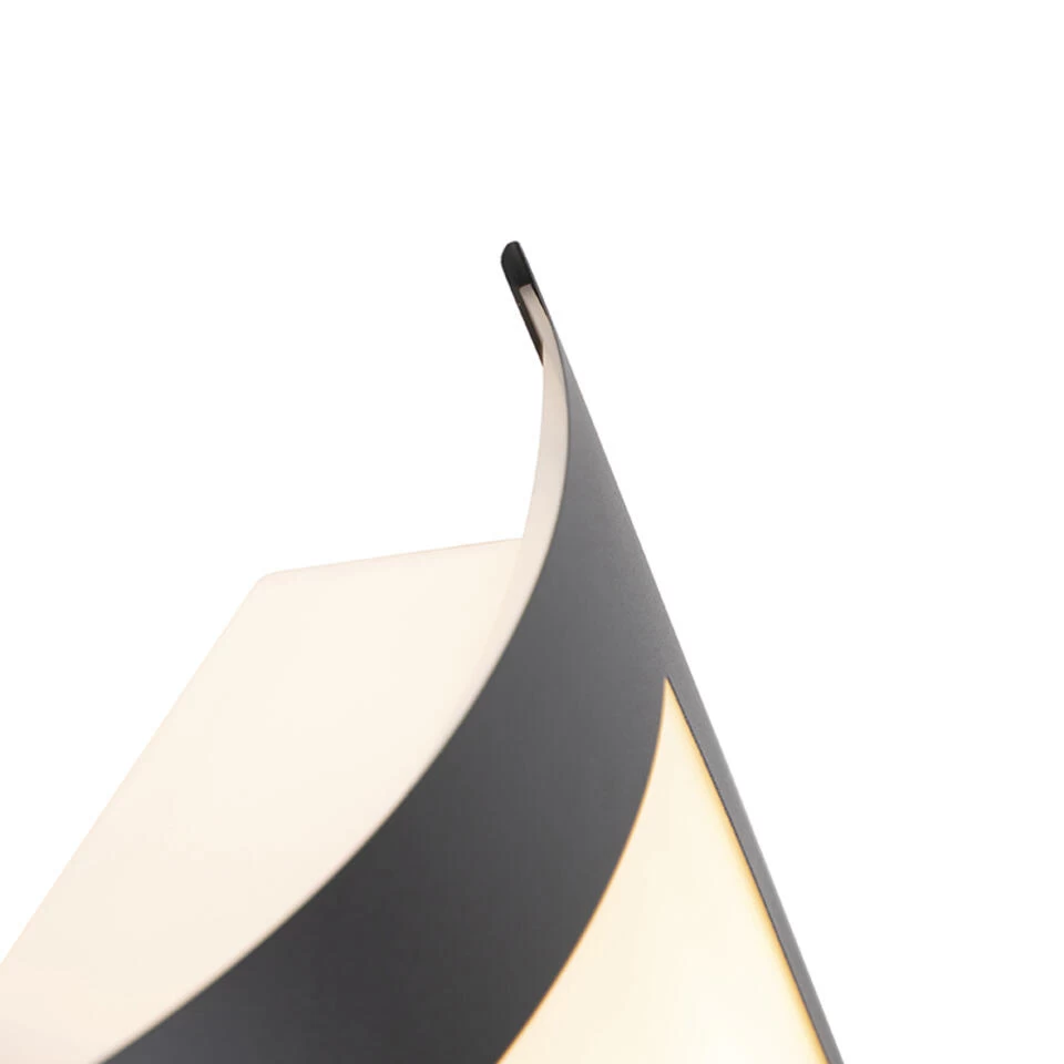 QAZQA Buitenwandlamp Antraciet IP44 Licht-donker Sensor - Emmerald 1 - Afbeelding 2