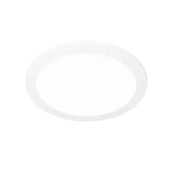 QAZQA Plafonnière Wit 30 Cm Incl. LED 3-staps Dimbaar IP44 - Steve