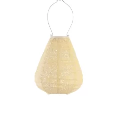 Lumiz - Solar Lampion Charme Tulip - 20 Cm - Geel