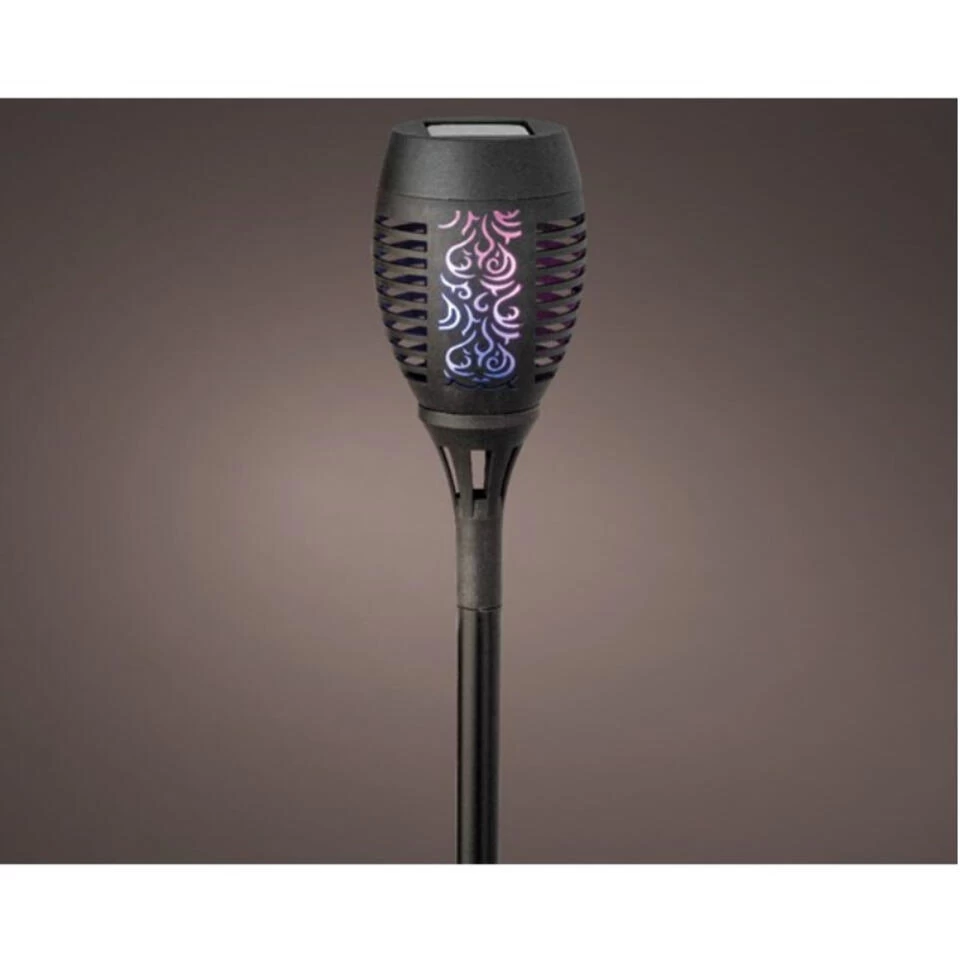 Lumineo Tuinfakkel - Solar - LED - Vlameffect - 49 Cm - Afbeelding 2