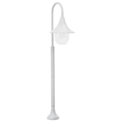 VidaXL Paalverlichting Tuin E27 120 Cm Aluminium Wit