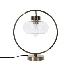 Beliani Tafellamp SEVERN - Goud Metaal