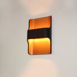 Artdelight Wandlamp Dallas - Zwart-goud