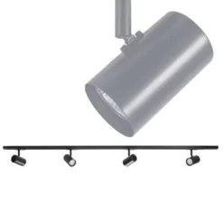 Highlight Railsysteem Trackline 150 Cm - 4 Cilinder Spots - Zwart