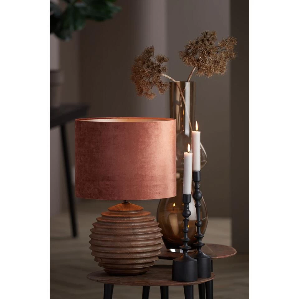 Cilinder Lampenkap Gemstone - Terra - Ø40x30cm - Afbeelding 2