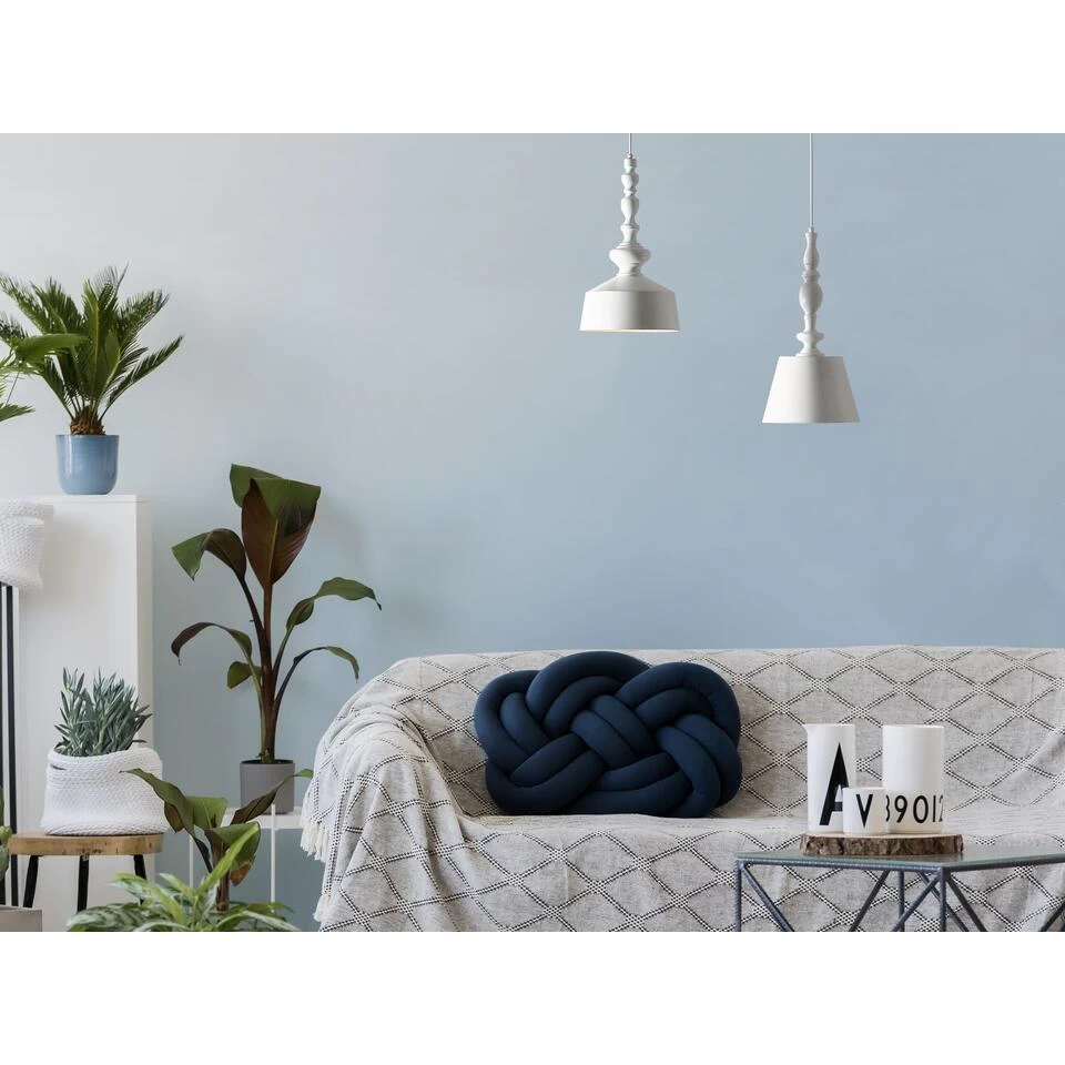 Beliani Hanglamp DRIVA - Wit Metaal - Afbeelding 2