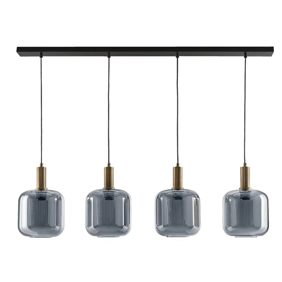 Hanglamp Toulouse 4-lichts - Zwart - 150x120x10 Cm - Afbeelding 2