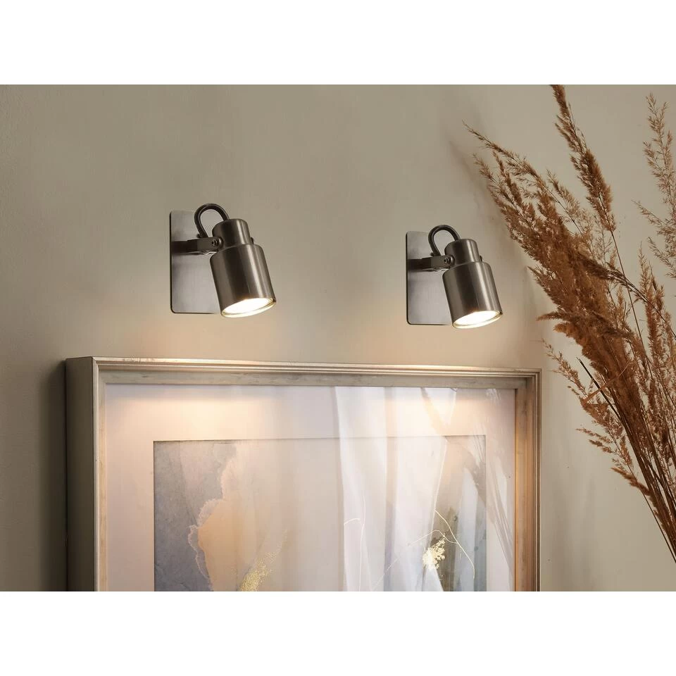 Beliani Muurlamp BONTE - Zilver Ijzer - Afbeelding 2