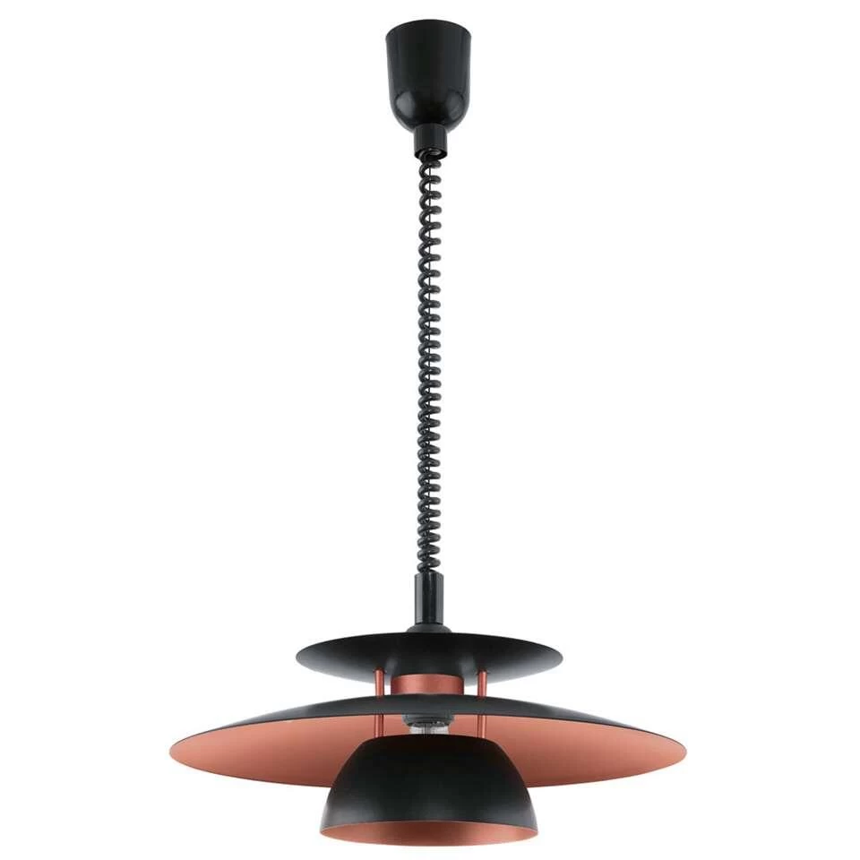 EGLO Hanglamp Brenda - Zwart/koper - Ø43 Cm - Afbeelding 3