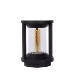 Lucide Sokkellamp Cadix - Zwart - 22 Cm