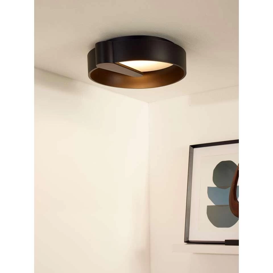 Lucide Plafondlamp Miami - Zwart - Ø40 Cm - Afbeelding 3