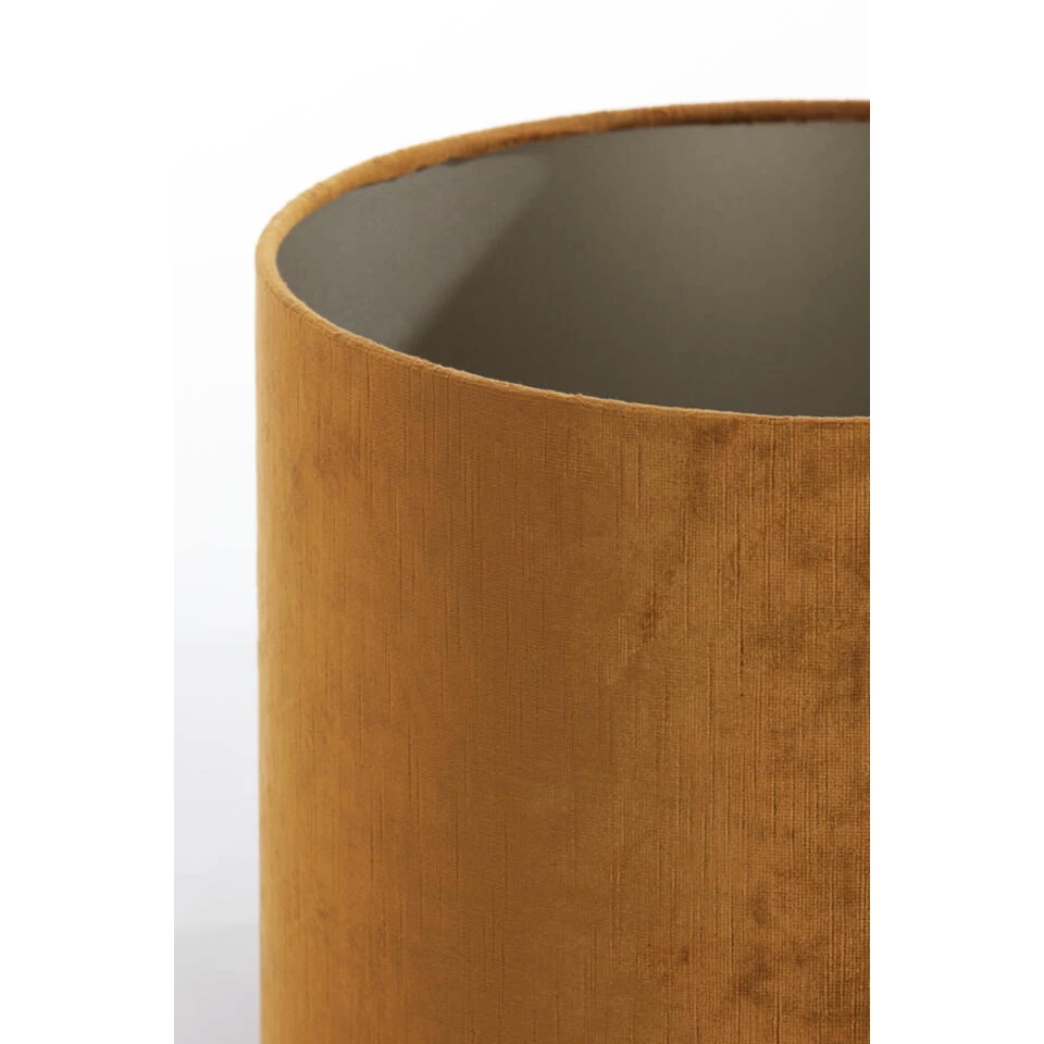 Cilinder Lampenkap Gemstone - Goud - Ø30x21cm - Afbeelding 3