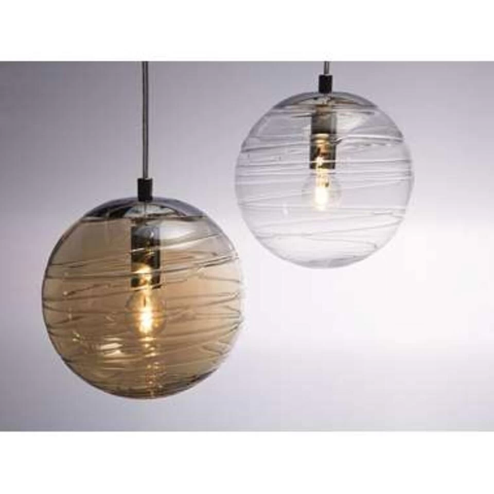 Beliani Hanglamp MIRNA - Goud Glas - Afbeelding 4